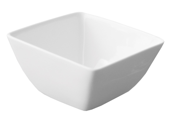 Papillon Square Bol weiss viereckig 115 mm